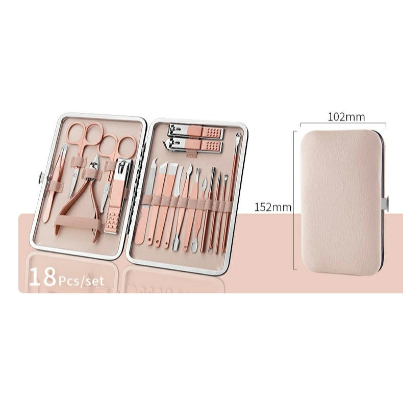 18 Pcs Professional Nail Art Manicure Tools Set 18 Pcs Professional Nail Art Manicure Tools Set