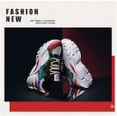 Men's Vulcanize Shoes Mesh Breathable Sports Sneakers- B608 - Tuzzut.com Qatar Online Shopping