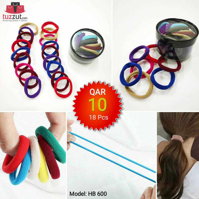 Colourful Elastic Hairbad for Girls HB-600 - Tuzzut.com Qatar Online Shopping