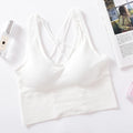 Women's Tank Top Seamless Lingerie Padded Camisole White- D3002 - TUZZUT Qatar Online Store