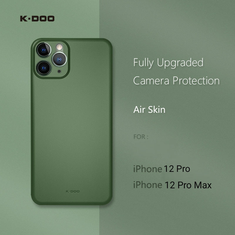 K-DOO Air Skin Ultra Slim Case for iPhone 12 Pro, Pro Max - Green - TUZZUT Qatar Online Store