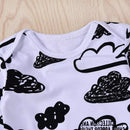 3-piece Cloud Printed Sweatshirt & Pants & Hat for Baby Boy 190433 - Tuzzut.com Qatar Online Shopping