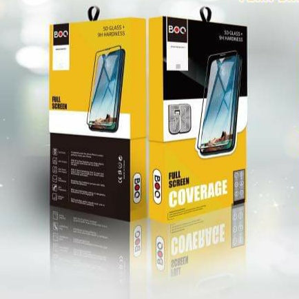 BOQ 5D Glass Full Screen Coverage Tampered Screen Protector for iPhone X, 11 & 12 - TUZZUT Qatar Online Store