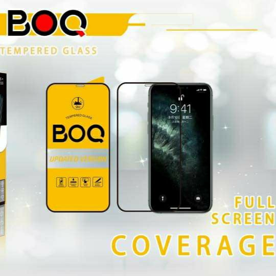 BOQ 5D Glass Full Screen Coverage Tampered Screen Protector for iPhone X, 11 & 12 - Tuzzut.com Qatar Online Shopping