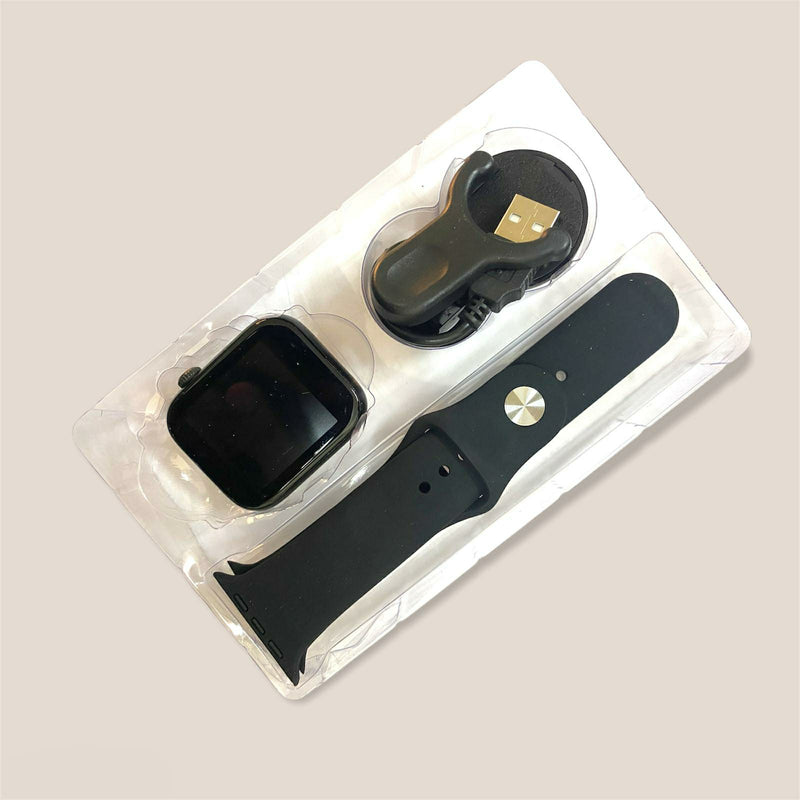 Smart Wristband BT Call S6 Heart Rate Blood Pressure Measurement - Black - Tuzzut.com Qatar Online Shopping