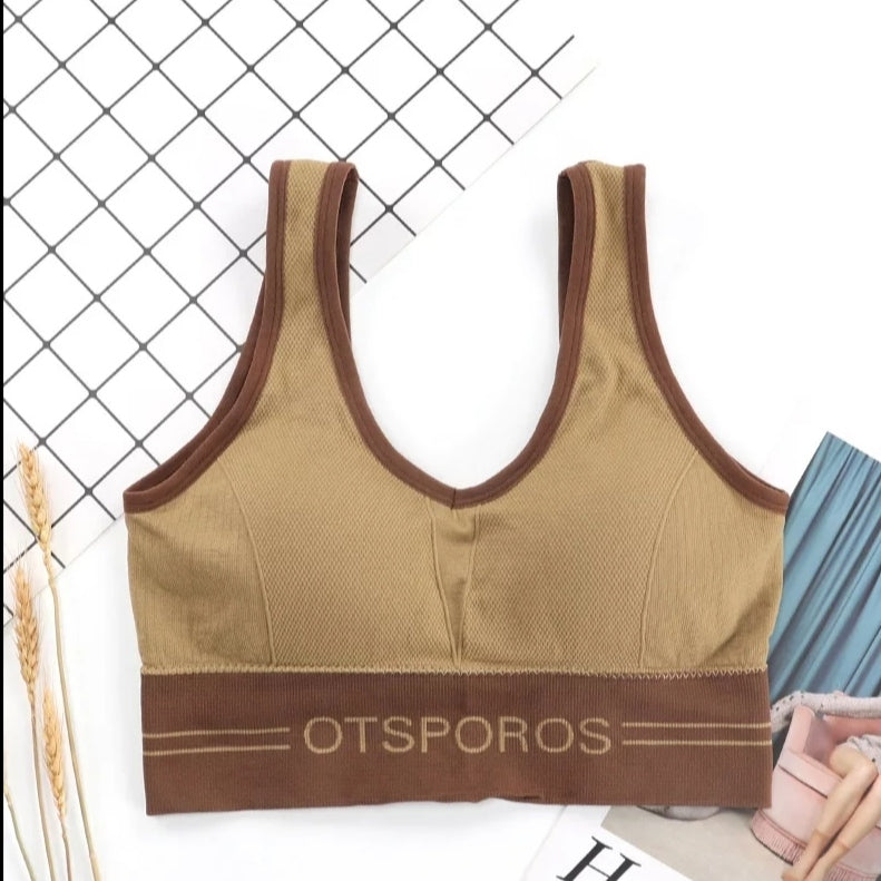 6 Pcs Women's Sports Workout Vest Padded Bras - D3023 - TUZZUT Qatar Online Store