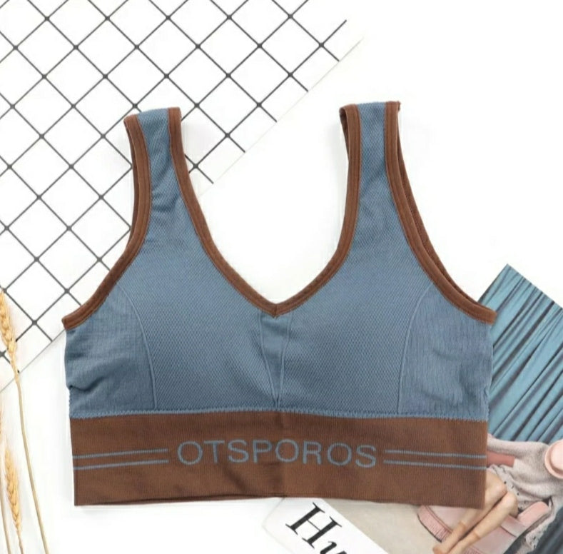 6 Pcs Women's Sports Workout Vest Padded Bras - D3023 - Tuzzut.com Qatar Online Shopping