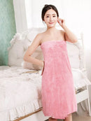 2Pcs Luxury Super Large Towel Set High Absorbent Soft - ( Bath Towel + Face Towel ) - Tuzzut.com Qatar Online Shopping