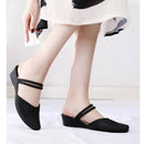 Fashion Elegant High-end Pointed Women's Half Slippers Model - 2020 - Tuzzut.com Qatar Online Shopping