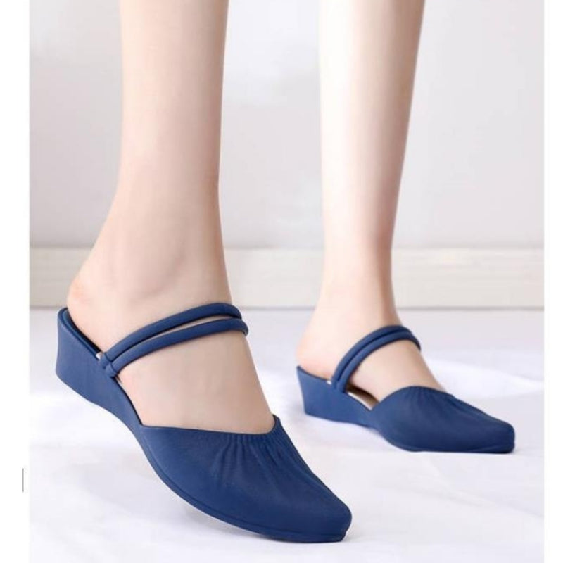 Fashion Elegant High-end Pointed Women's Half Slippers Model - 2020 - Tuzzut.com Qatar Online Shopping