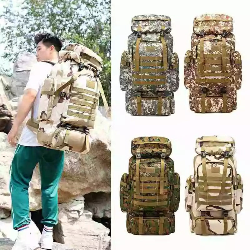 Large Capacity Hiking Army Luggage Camouflage Backpack - Multi-B - TUZZUT Qatar Online Store