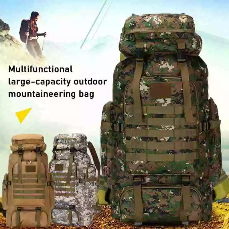 Large Capacity Hiking Army Luggage Camouflage Backpack - TUZZUT Qatar Online Store