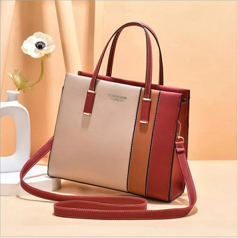 Vesasan Ladies Shoulder Bag T0072 - Red - TUZZUT Qatar Online Store