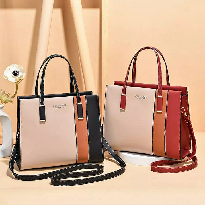 Vesasan Ladies Shoulder Bag T0072 - Black - Tuzzut.com Qatar Online Shopping