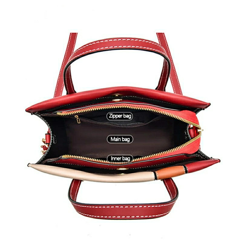 Vesasan Ladies Shoulder Bag T0072 - Red - TUZZUT Qatar Online Store