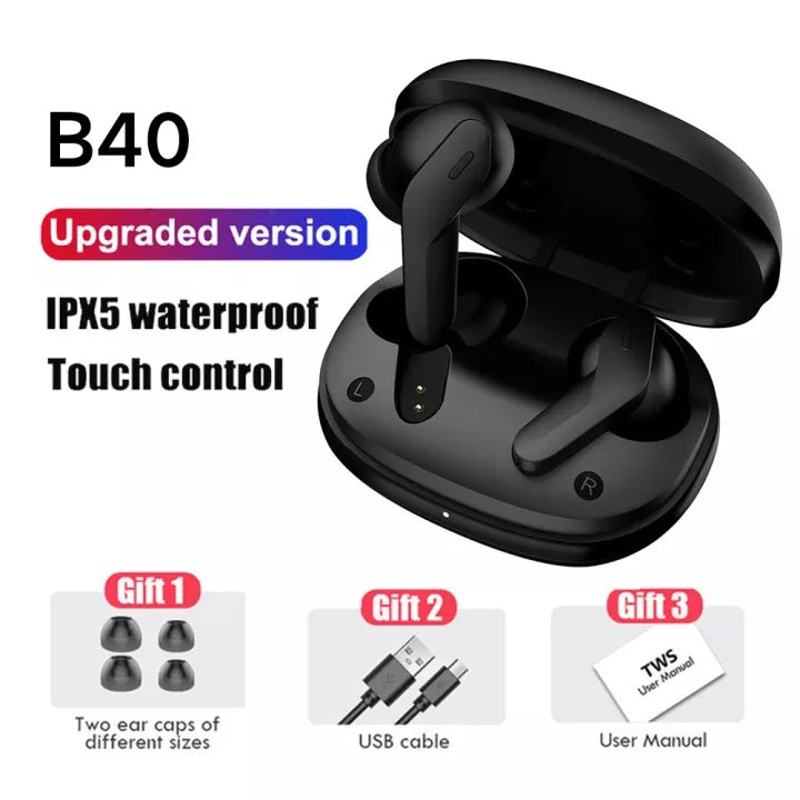 B40 Bluetooth 5.1 TWS Earbuds Headset - Tuzzut.com Qatar Online Shopping