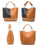 Rivet Multi Colour Large Capacity Women's Handbags 3 Pcs Set - EG242 - Tuzzut.com Qatar Online Shopping