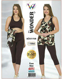 Women's Bustier Sportswear 3 Pcs Set - MWL1004 - Tuzzut.com Qatar Online Shopping