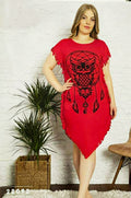 Women's Party Owl Dress Azizioglu Plus - 6750 - Tuzzut.com Qatar Online Shopping
