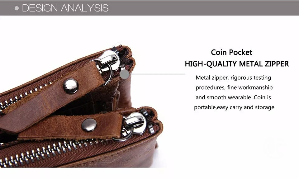 Contact's Vintage Crazy Horse Cowhide Genuine Leather Wallet N0029 Contact's Vintage Crazy Horse Cowhide Genuine Leather Wallet N0029