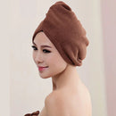 Women's Microfibre After Shower Hair Drying Wrap Towel Hair Turban Cap - Tuzzut.com Qatar Online Shopping