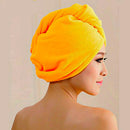 Women's Microfibre After Shower Hair Drying Wrap Towel Hair Turban Cap - Tuzzut.com Qatar Online Shopping