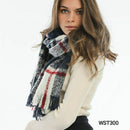 Turkish Women's Winter Woolen Check Shawl Scarf - Tuzzut.com Qatar Online Shopping