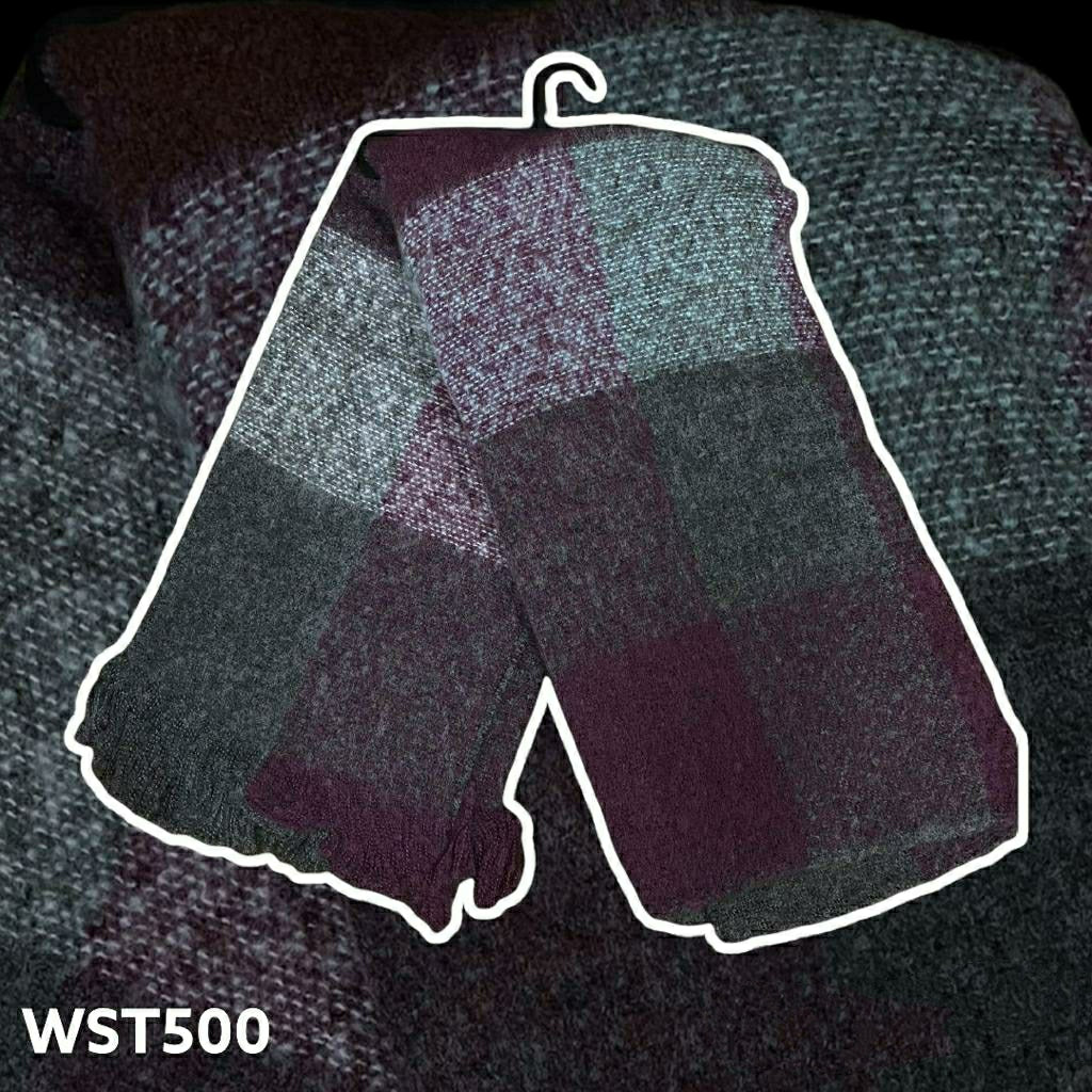 Turkish Women's Winter Woolen Check Shawl Scarf Turkish Women's Winter Woolen Check Shawl Scarf