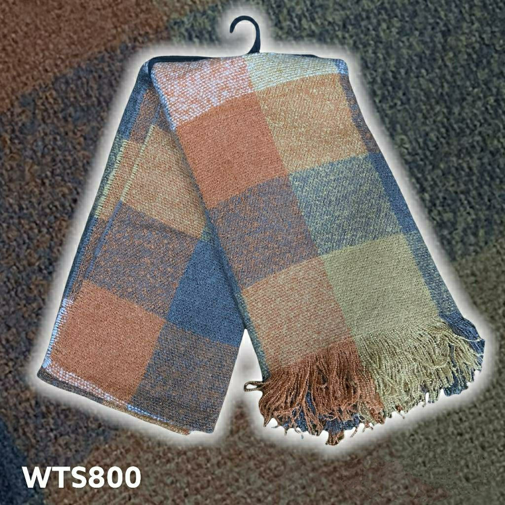 Turkish Women's Winter Woolen Check Shawl Scarf Turkish Women's Winter Woolen Check Shawl Scarf