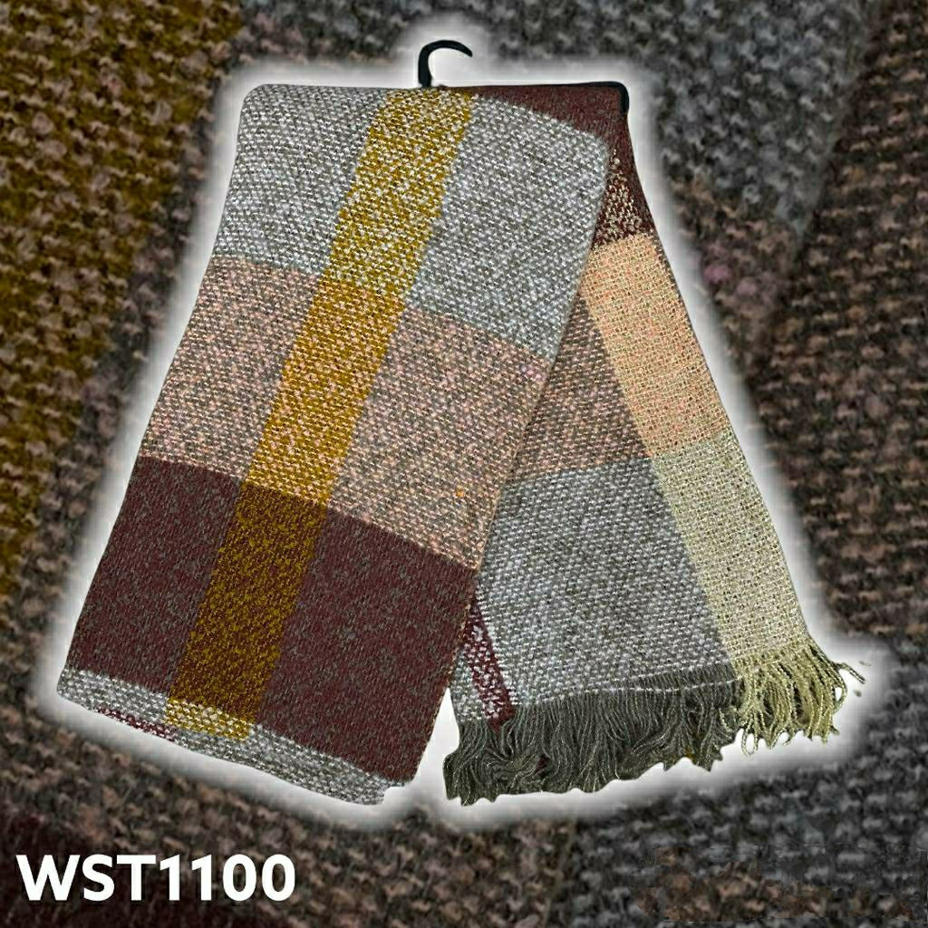 Turkish Women's Winter Woolen Check Shawl Scarf Turkish Women's Winter Woolen Check Shawl Scarf