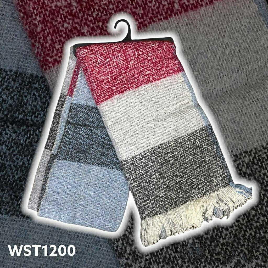 Turkish Women's Winter Woolen Check Shawl Scarf Turkish Women's Winter Woolen Check Shawl Scarf