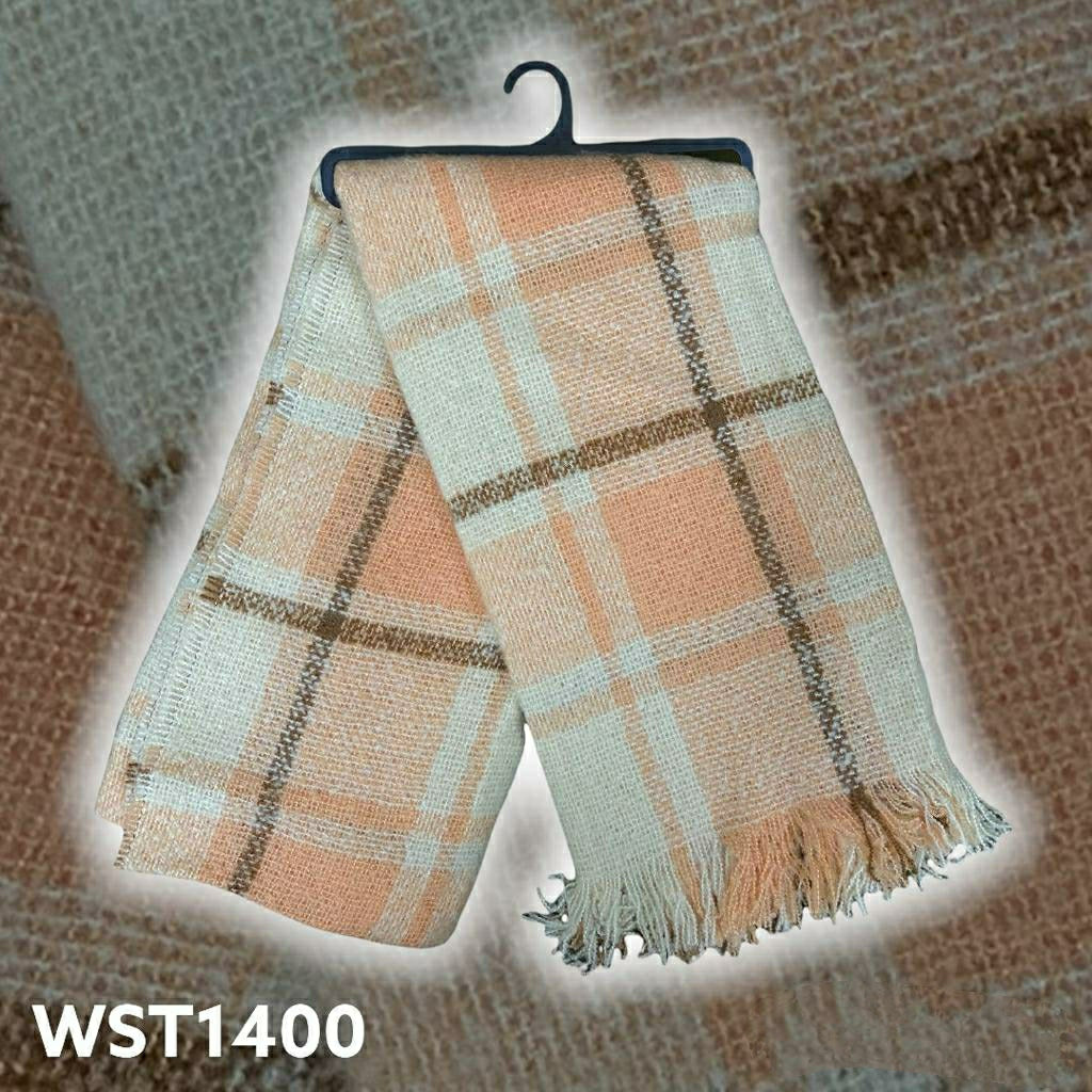 Turkish Women's Winter Woolen Check Shawl Scarf Turkish Women's Winter Woolen Check Shawl Scarf