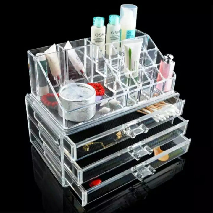 3 Drawer Acrylic Cosmetic Organizer 3 Drawer Acrylic Cosmetic Organizer