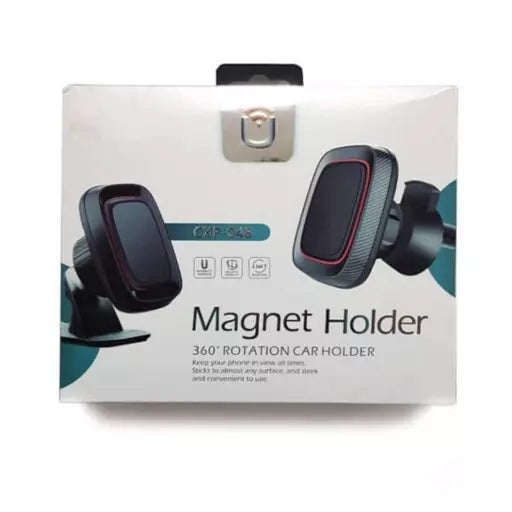 Magnetic Smartphone Holder 360 Rotation Car Holder CXP-048 - Tuzzut.com Qatar Online Shopping