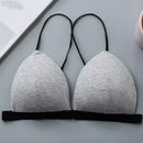 6 Pcs Women's Wireless Front Closure Bra Comfort Soft Triangle Cup Bralette - D4015 - Tuzzut.com Qatar Online Shopping