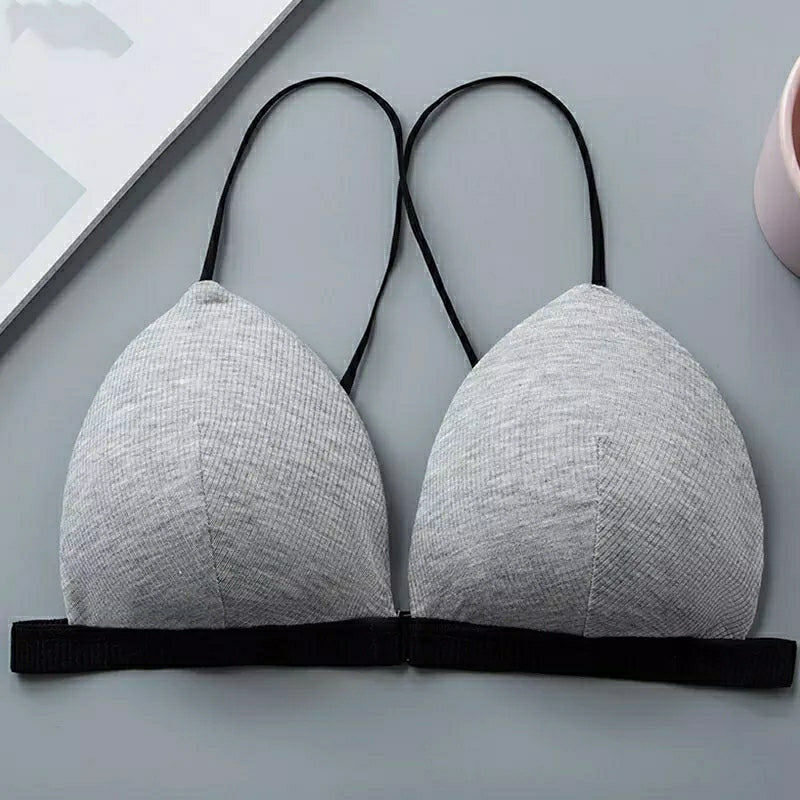 6 Pcs Women's Wireless Front Closure Bra Comfort Soft Triangle Cup Bralette - D4015 6 Pcs Women's Wireless Front Closure Bra Comfort Soft Triangle Cup Bralette - D4015