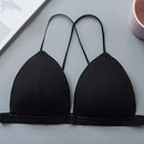 6 Pcs Women's Wireless Front Closure Bra Comfort Soft Triangle Cup Bralette - D4015 - Tuzzut.com Qatar Online Shopping