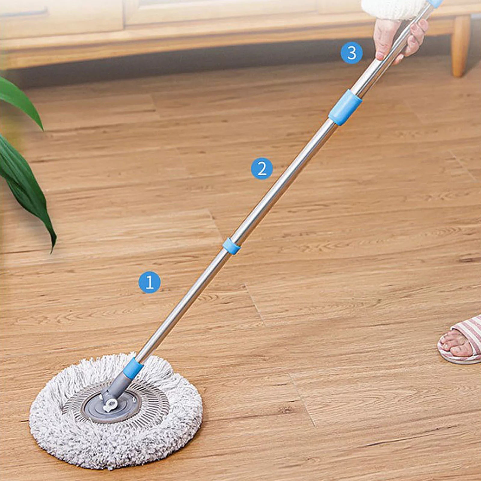 Multi-purpose Rotatable Microfiber Rod Mop Brush Extendable Handle Multi-purpose Rotatable Microfiber Rod Mop Brush Extendable Handle