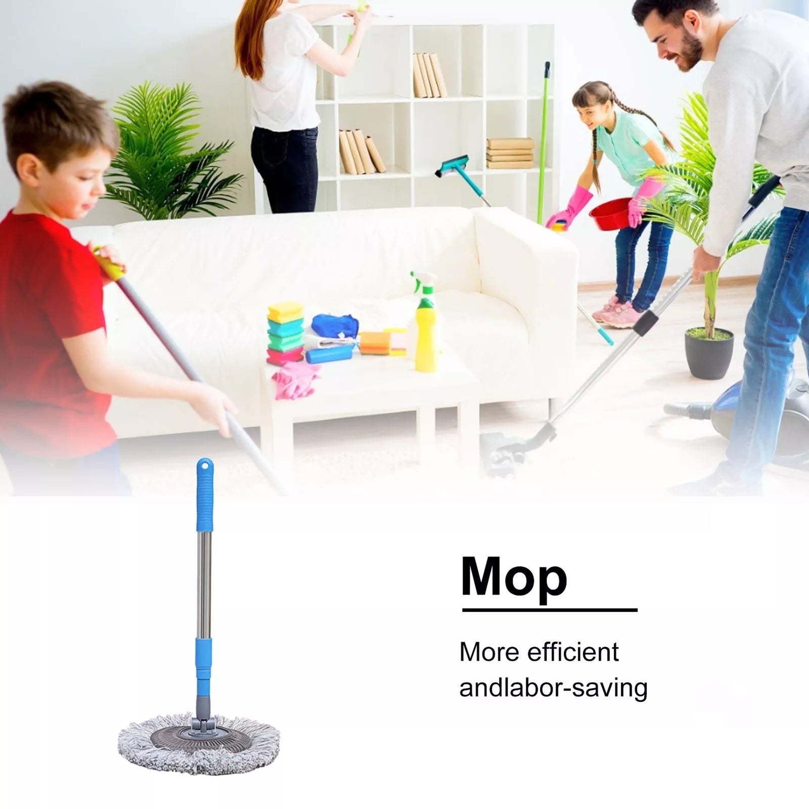 Multi-purpose Rotatable Microfiber Rod Mop Brush Extendable Handle Multi-purpose Rotatable Microfiber Rod Mop Brush Extendable Handle