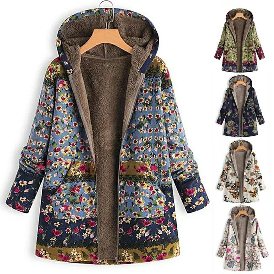Women's Casual Printed Fashion Thin Hooded Coats - WT010 Women's Casual Printed Fashion Thin Hooded Coats - WT010
