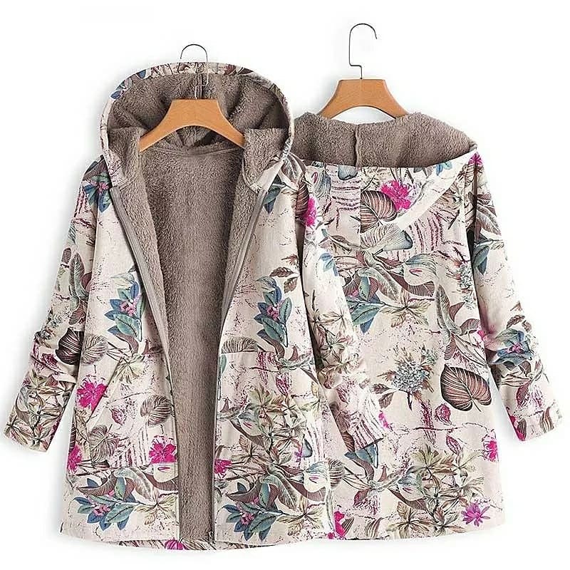 Women's Casual Printed Fashion Thin Hooded Coats - WT010 Women's Casual Printed Fashion Thin Hooded Coats - WT010
