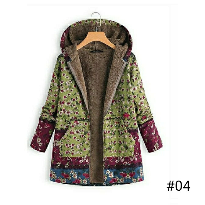 Women's Casual Printed Fashion Thin Hooded Coats - WT010 Women's Casual Printed Fashion Thin Hooded Coats - WT010