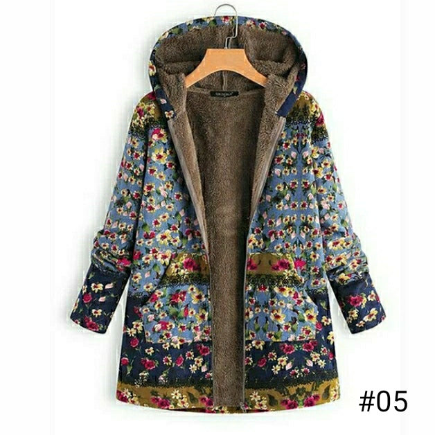 Women's Casual Printed Fashion Thin Hooded Coats - WT010 Women's Casual Printed Fashion Thin Hooded Coats - WT010