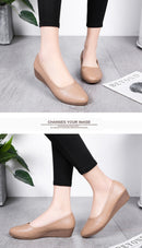 Women's Flat Round Toe Casual Slip On Loafers Shoes - F217 - Tuzzut.com Qatar Online Shopping