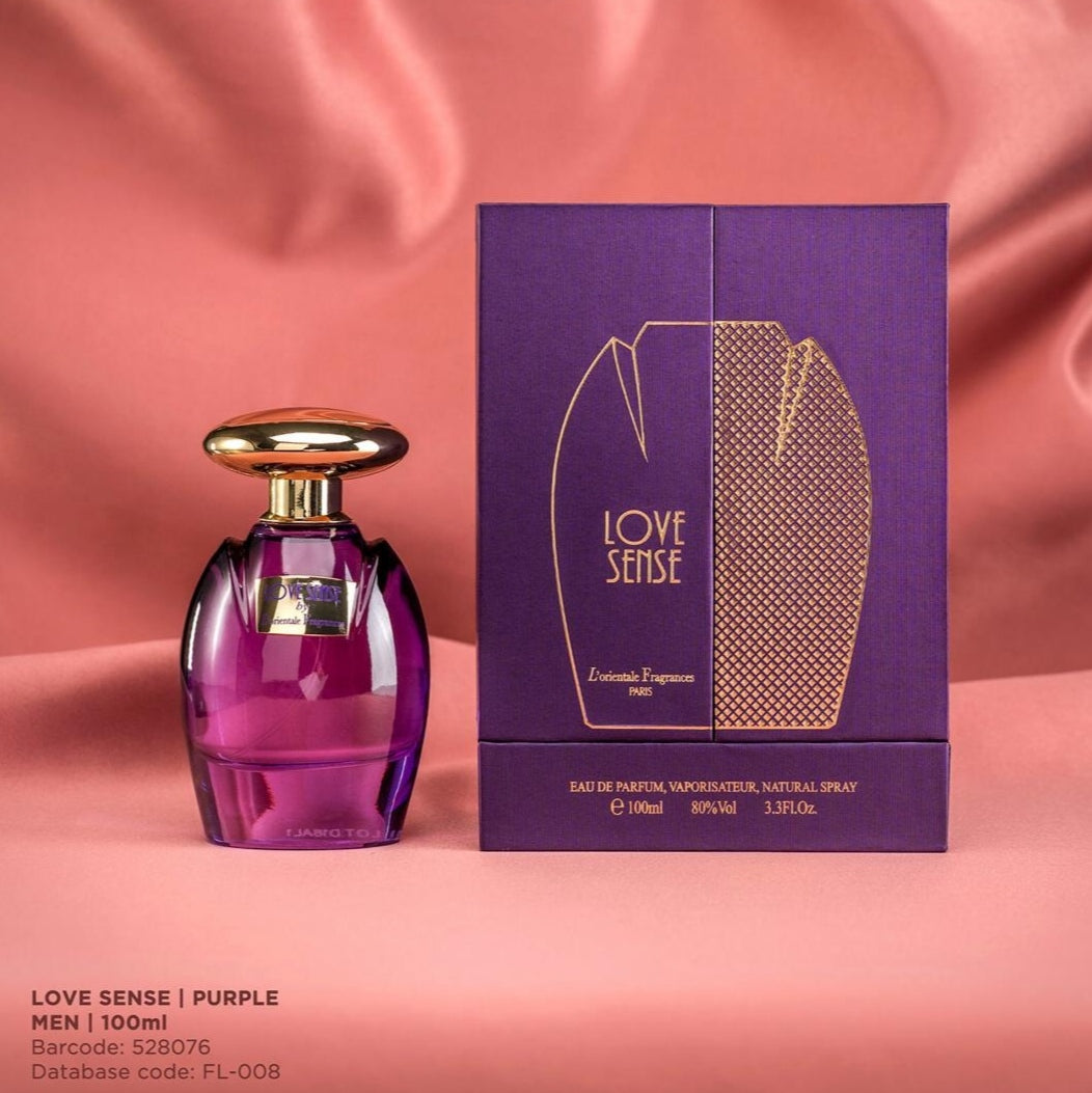 Love Sense Purple 100ml
Eau De Parfum by L'orientale Fragrances Paris for Women Love Sense Purple 100ml
Eau De Parfum by L'orientale Fragrances Paris for Women