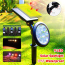 9 LED Spotlight Outdoor Solar Lawn Light Waterproof For Home/Garden/Wedding - Tuzzut.com Qatar Online Shopping