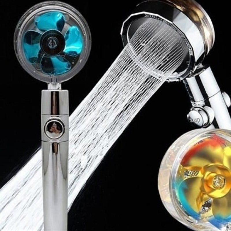 Turbo Propeller Water Saving 360-Rotating Shower Head - Tuzzut.com Qatar Online Shopping