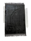 Soft Prayer Rug Plain Embossed Prayer Mat - 80 x 120 cm - TUZZUT Qatar Online Store