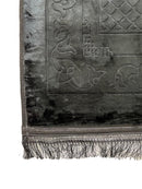 Soft Prayer Rug Plain Embossed Prayer Mat - 80 x 120 cm - Tuzzut.com Qatar Online Shopping