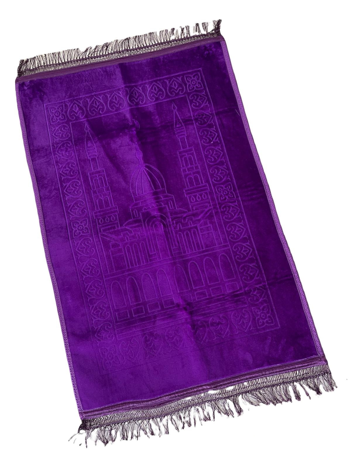 Soft Prayer Rug Plain Embossed Prayer Mat Musallah Sejadah - 80 x 120 cm Soft Prayer Rug Plain Embossed Prayer Mat Musallah Sejadah - 80 x 120 cm
